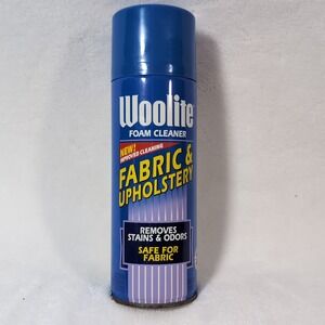Vintage Woolite Fabric Upholstery Foam Cleaner 14oz 1995 Stain Remover FIbrapure